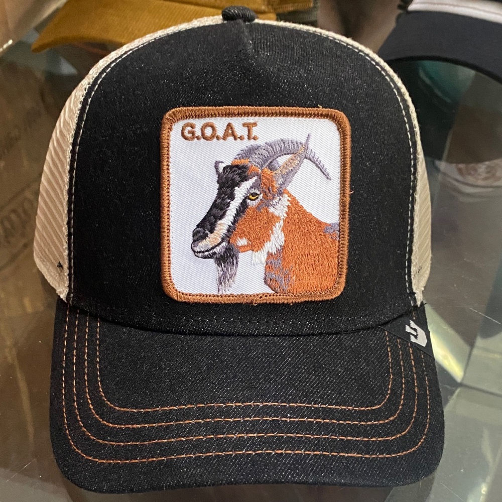 Goorin Bros Blue and Cream Trucker Hat